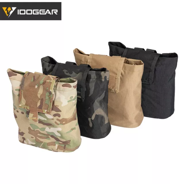 IDOGEAR Tactical Faltbarer MOLLE-Müllsack Magazin Drop Pouch Recycling Bag Camo