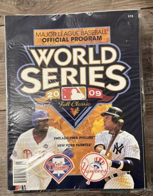 2009 World Series Official Program Philadelphia Phillies Vs NY Yankees