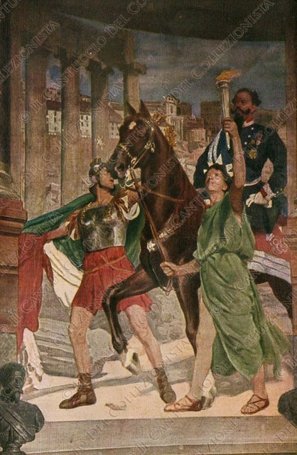 Apoteosi di Vittorio Emanuele II Re d’Italia Settembre 1870 S. Martino Cartolina