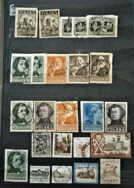 Alte Briefmarken-POLEN 😉gestempelt ~~🧡💛🖤~💖💝