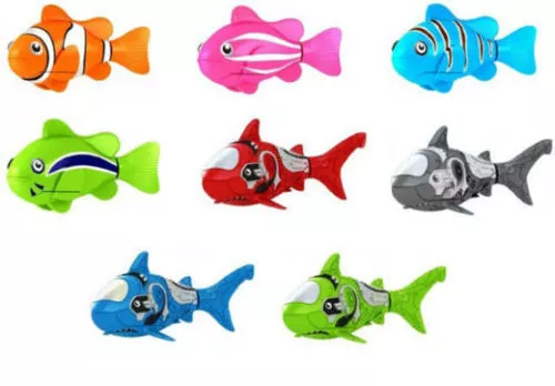 Robot Fish Robotic Robo Battery Operated Clownfish Shark Kid Toy Christmas Pet