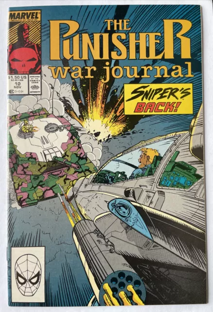 Punisher War Journal #10 • Jim Lee Cover & Art! Carl Potts • Scott Williams