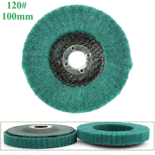 Disques rabattables 4 pouces matériau nylon oxyde d'aluminium abrasif flexible