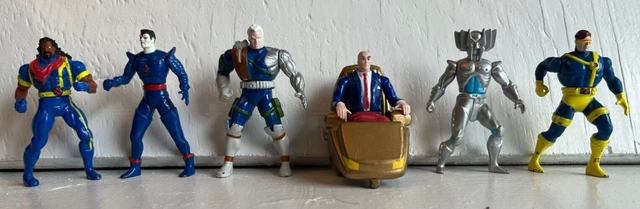 Vintage 1994 Toy Biz MARVEL Die-Cast Mini Figures: Lot of 6
