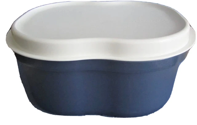 TUPPERWARE KLEINER LAIBW CHTER Brotkasten Brotdose Wei Blau tupperware-kleiner-laibw-chter-brotkasten-brotdose-wei-blau