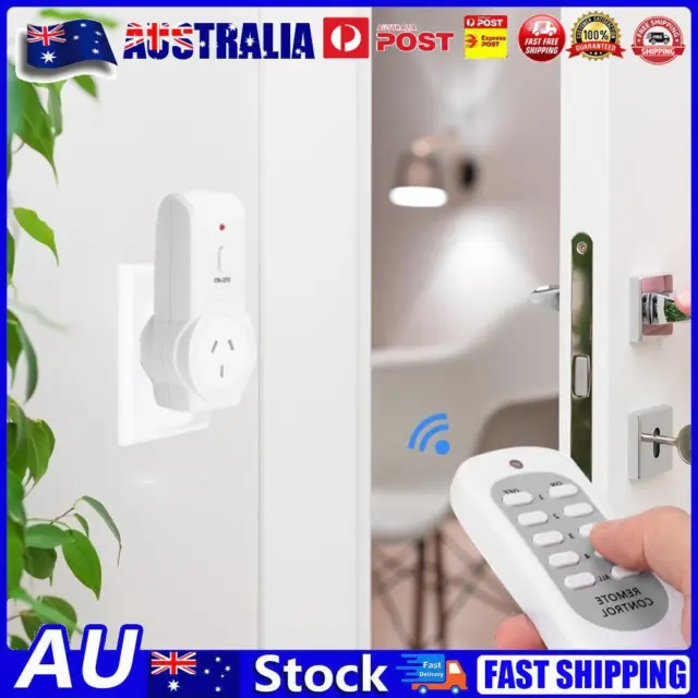 AU Plug Wireless Remote Control Smart Socket Electrical Outlet Lamp Power Switch