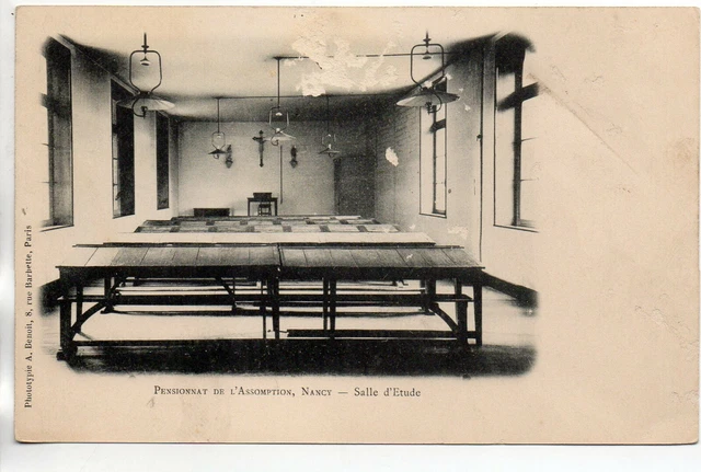 NANCY - Meurthe et moselle - CPA 54 - Ecoles - Pensionnat de l' Assomption étude
