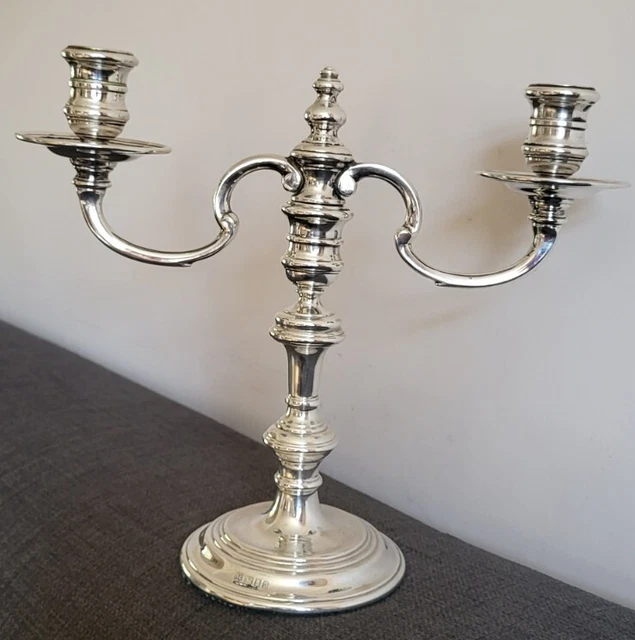 Richard Comyns London Sterling Silver Candlestick Candlabra