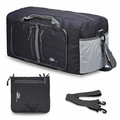 40L Large Foldable Luggage Duffle Travel Sports Gym Shoulder Strap Tote Bag Men