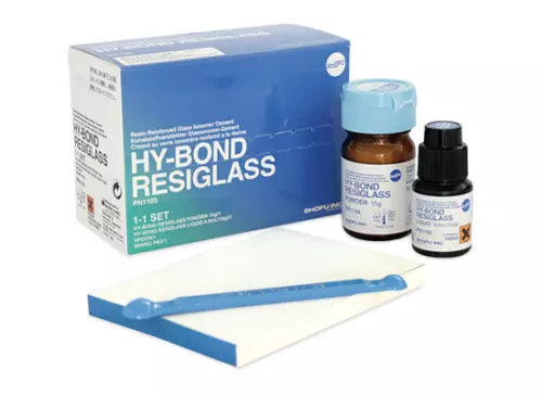 Shofu Hy Bond Resiglass RMGI Glass Ionomer Luting Metal Ceramic Cement