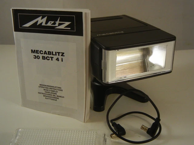 Metz Mecablitz 30 BCT 4i Flash w/ Instructions and Sync Cord -TESTED