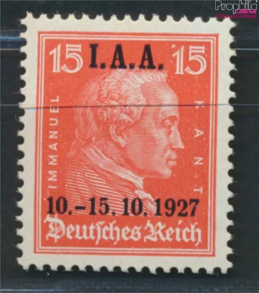 Allemand Empire 408 testés neuf avec gomme originale 1927 du travail (9502242