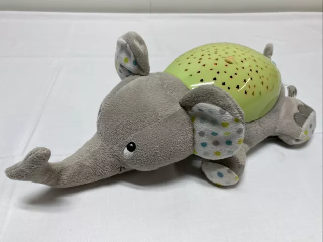 SwaddleMe Elephant Slumber Buddies Soother Gray Green Light Music Baby Toy