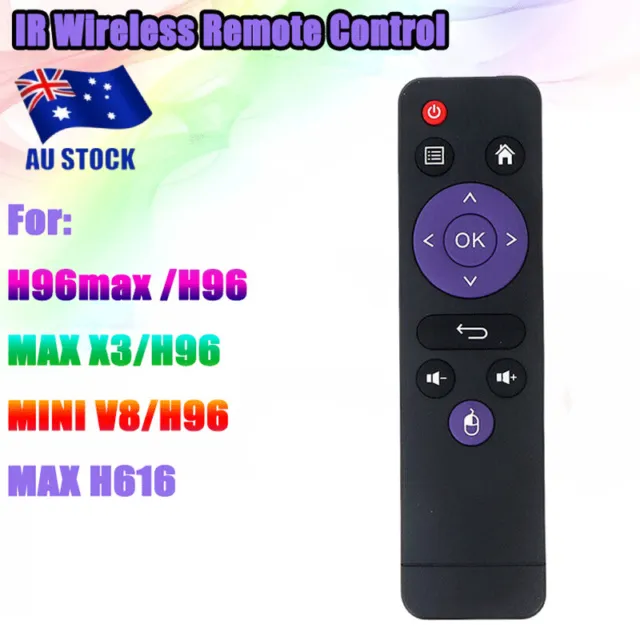 IR Wireless Remote Control For H96 Max V8 V11 X3 X4 H616 Android Smart TV Box AU