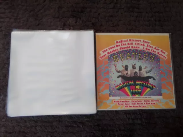 50 Premium New Thick Lp / 12" Plastic Outer Record Cover Sleeves For Vinyl Aust.