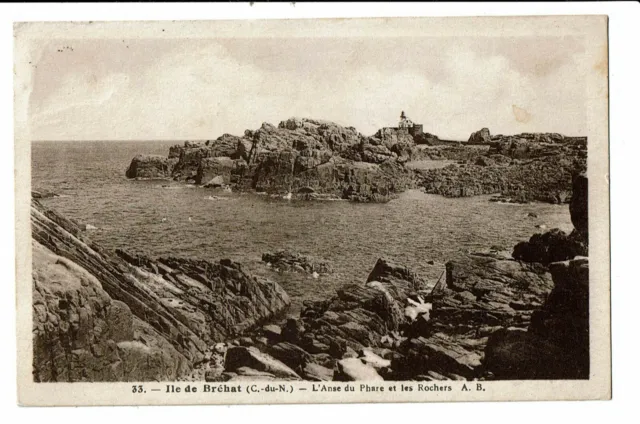 CPA - Carte Postale - FRANCE- Ile de Bréhat - L'Anse du Phare et les Rochers