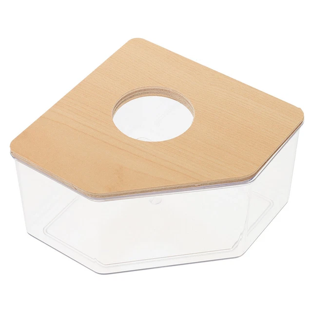 Hámster baño claro chinchilla bañera transparente hámster baño de arena caja