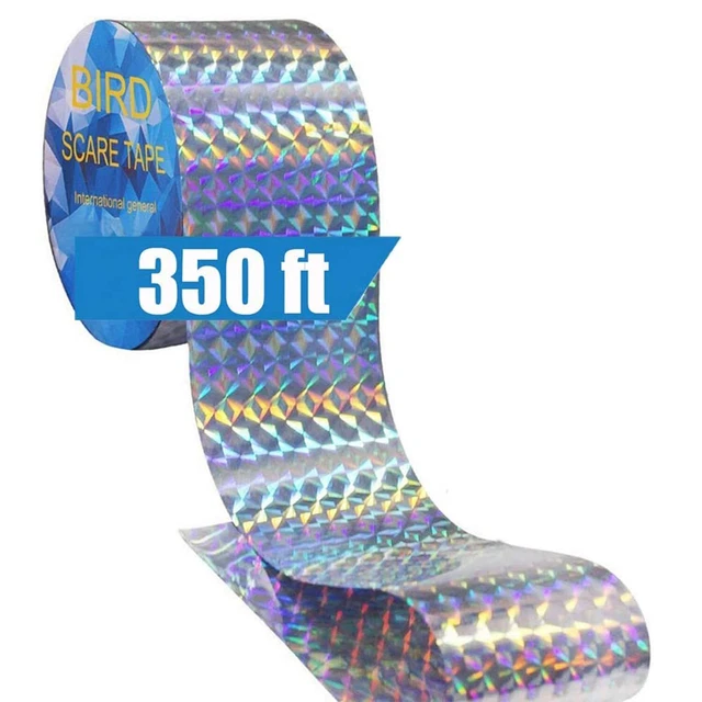 Reflective Scare Tape Ribbon Double Sided Tape to Keep Birds away 350ft roll
