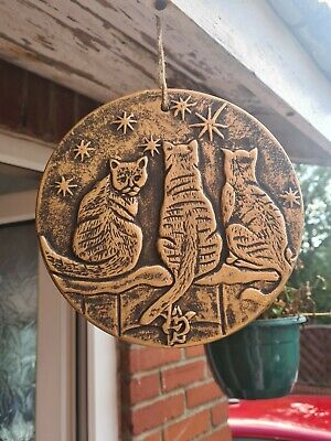 Lisa Parker Copper Wish Upon a Star Cat Plaque - Beautiful Hanging Plaque Gift