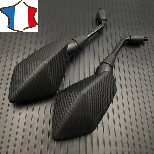 Pair Rétroviseur moto fibre  carbon 8 mm kawasaki yamaha ktm  honda universels