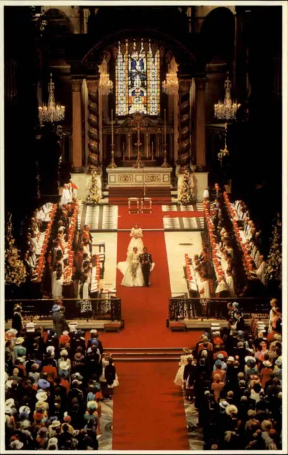 Postkarte Great Britain Lady Di Diana Spencer Prince Charles Royal Wedding 1981