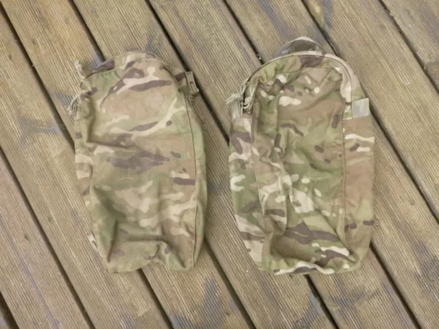 British Army Mtp Bergen Side Pouches Camo Side Pack Zip Pouches Military Surplus