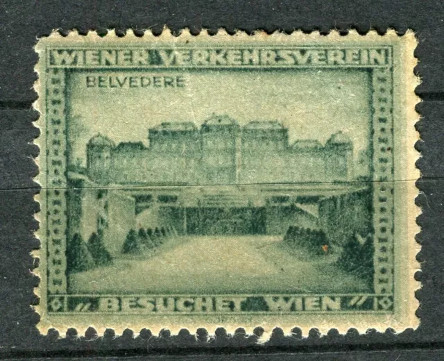 AUSTRIA; Early 1900s Wiener Verkehrsverein pictorial stamp mint value