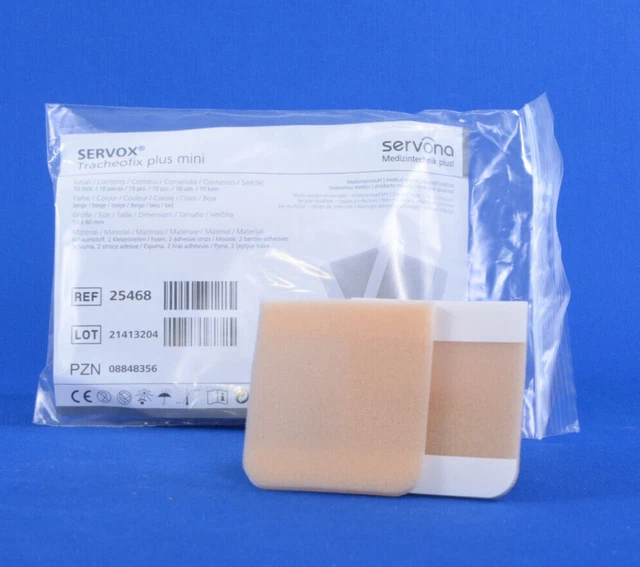 thumbnail image 2 of 30x Servox Tracheal Compresses Perforated 90x100mm - PZN 08469452 2 of 4