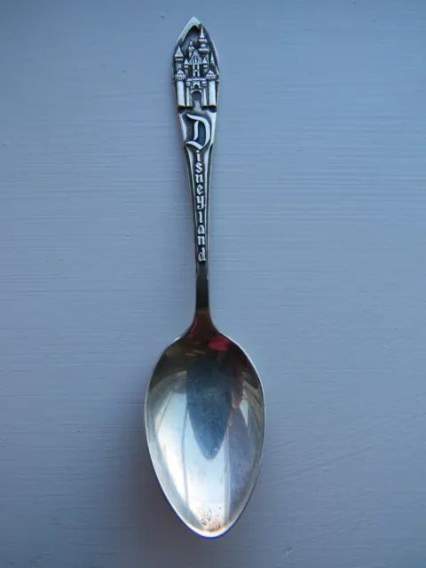 Vintage Sterling Silver Disneyland Souvenir Spoon Walt Disney Productions - 1954