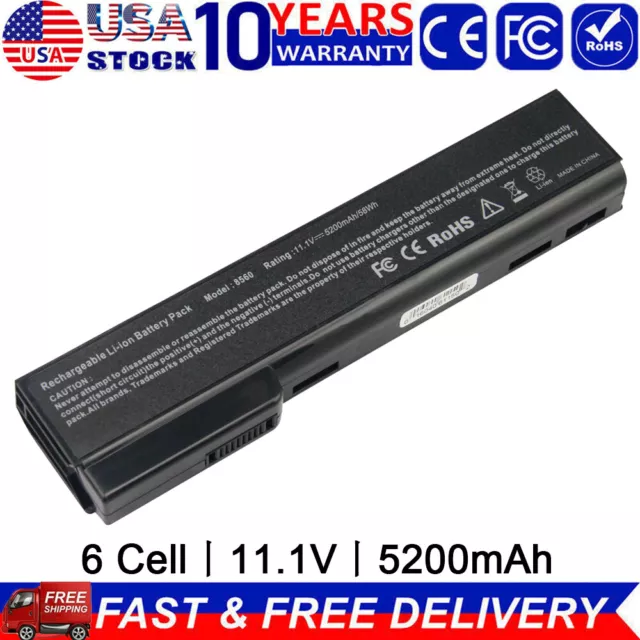 Battery For HP ProBook 6360b 6460b 6465b 6470b 6475b 6560b 6565b 6570b 8460P US