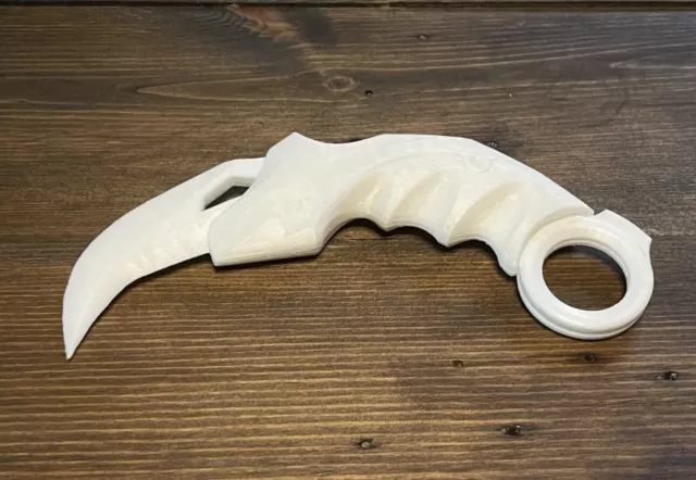 VALORANT  Champions Karambit Knife - 3D Printed 1:1 Scale - Non Painted Model