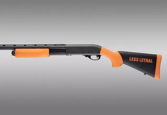 Hogue Remington 870 12 Gauge Less Lethal Overmolded Stock w/ Forend Orange 08742