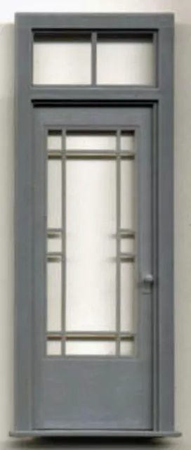LEADED GLASS DOOR 2 PANE TRANSOM G F 1:24 1/2"=1' Scale Unpainted Part GL3949