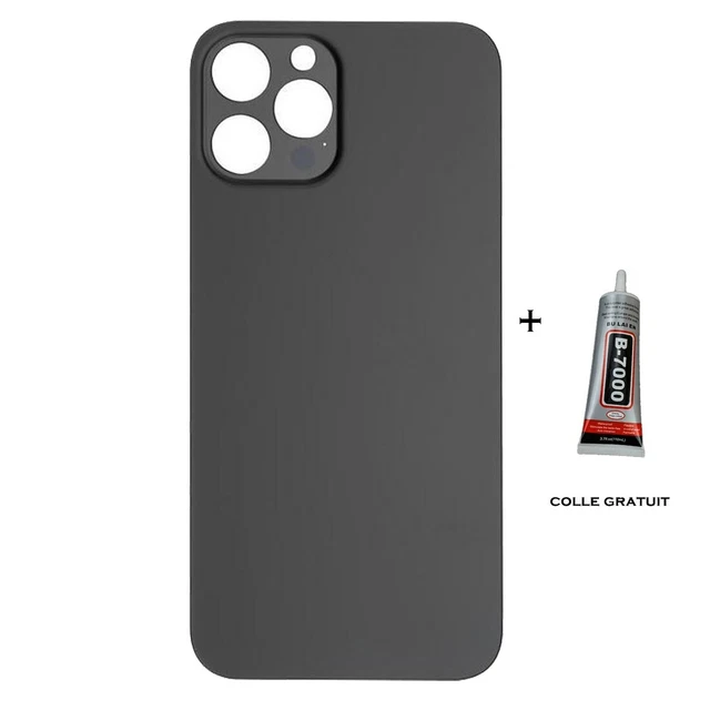 Vitre Arrière IPhone 11 Pro Max - Noir Avec Adhésif Inclus, Parfaite Pour Remplacer Votre Dos Cassé