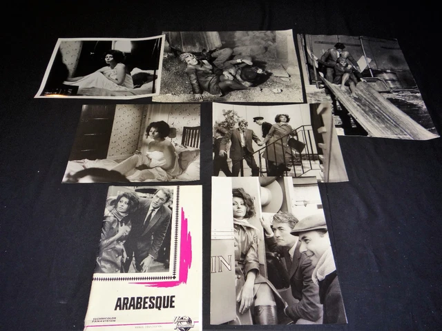 ARABESQUE SOPHIA LOREN gregory peck rare photos presse argentique ...