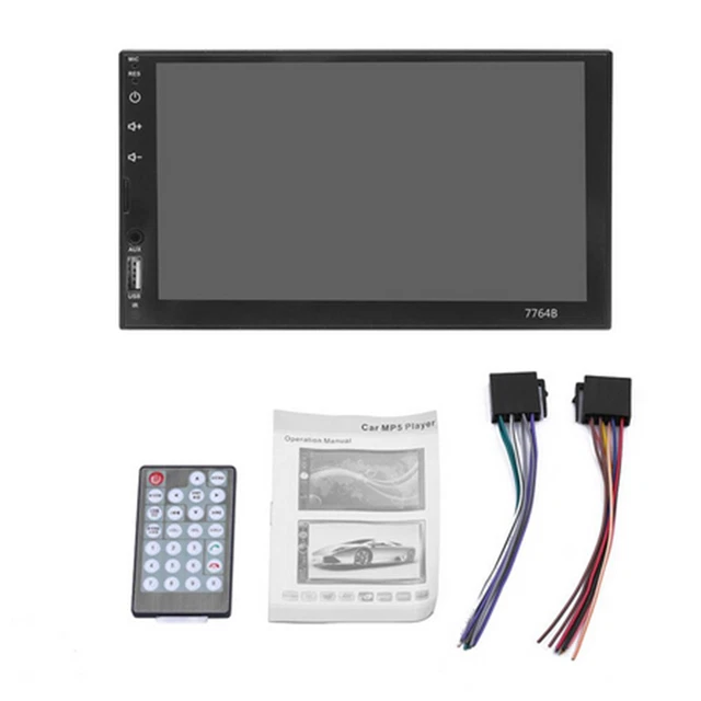 7in Double 2 Din Bluetooth Car Stereo Radio MP5 Player FM/USB/TF/AUX/Mirror Link
