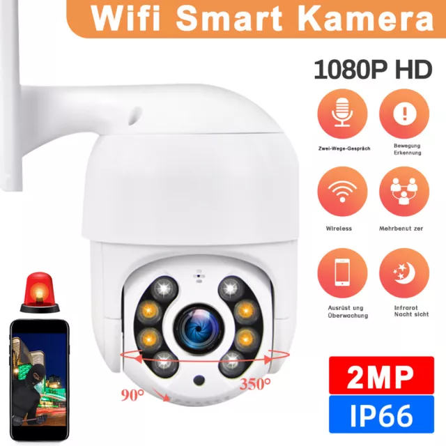 ICSEE WIFI IP NETZWERK CAMERA 1080P AUßEN ÜBERWACHUNGSKAMERA FUNK WLAN DOME CCTV