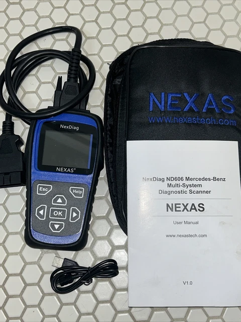 NEXAS Mercedes OBD2 Diagnostic Scanner ABS Bleed Battery EPB SAS Oil Reset ND606