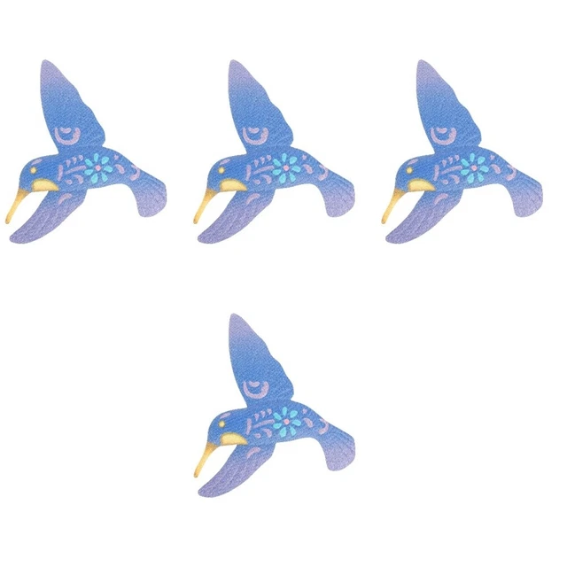4x Metall Vogel Wand Dekor 3d Vogel Wand Dekore Hummingbird Wand Skulptur