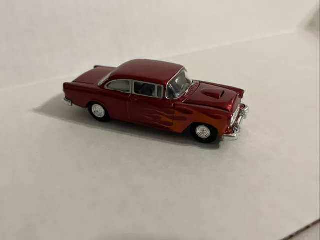 Hot Wheels 100% '55 Chevy Bel Air  Red Real Riders