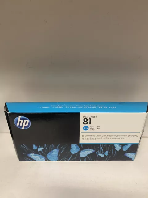 Original HP81 C4951A Druckkopf Printhead & Cleaner Designjet 5000 Cyan