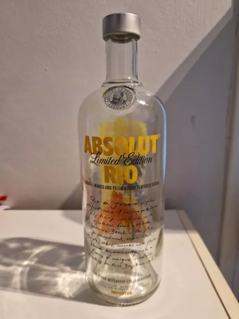 Absolut vodka RIO  1l empty  limited edition