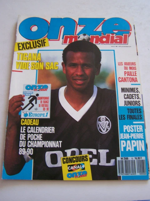 magazine vintage FOOTBALL – ONZE MONDIAL - # 166 – novembre 2002 – Sidney Govou