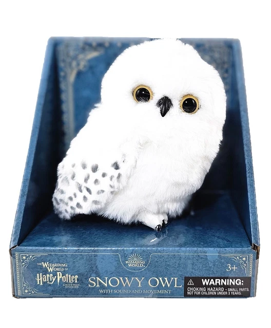 NIB UNIVERSAL STUDIOS Harry Potter Baby Hedwig Snowy Owl with Sound