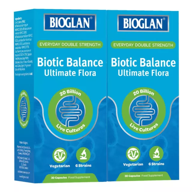 Bioglan Double Strength Biotic Balance Ultimate Flora | Veg 6 Strains 20 Billion