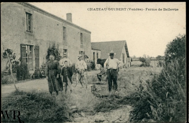 CPA VENDEE - 85 - Mareuil sur Lay - Château-Guibert - Bellevue Farm RARE!