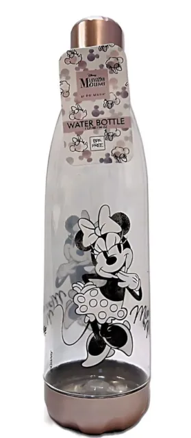 Disney Minnie Mouse Water Bottle Blush Pink Drinking Bottle PRIMARK Gift NEW 1L