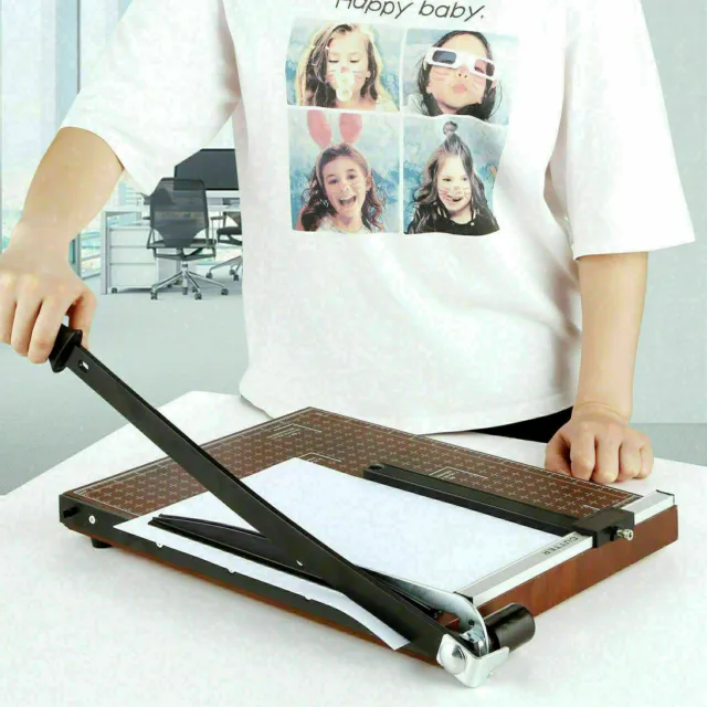 Heavy Duty Paper Cutter,A4 Paper Trimmer Photo Page Guillotine Craft 12 Sheets🚩