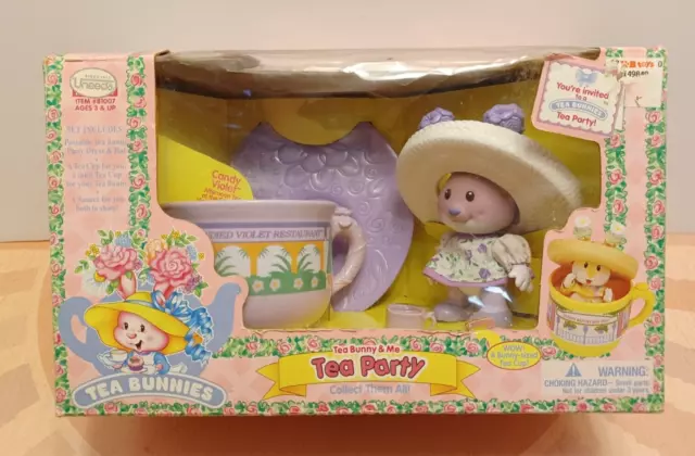 #81007 Vintage Kidsview Tea Bunnies Tea Bunny & Me Tea Party Candy Violet Figure