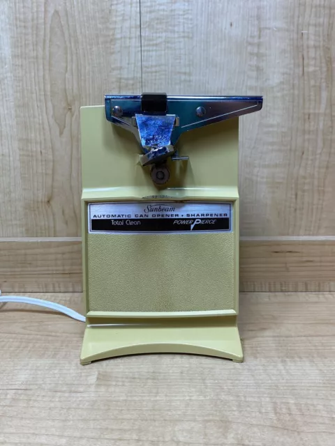 Vintage Aqua Blue Mint Green Sunbeam Electric Can Opener Model